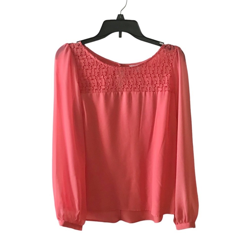 NWT Candie’s coral top with lace
